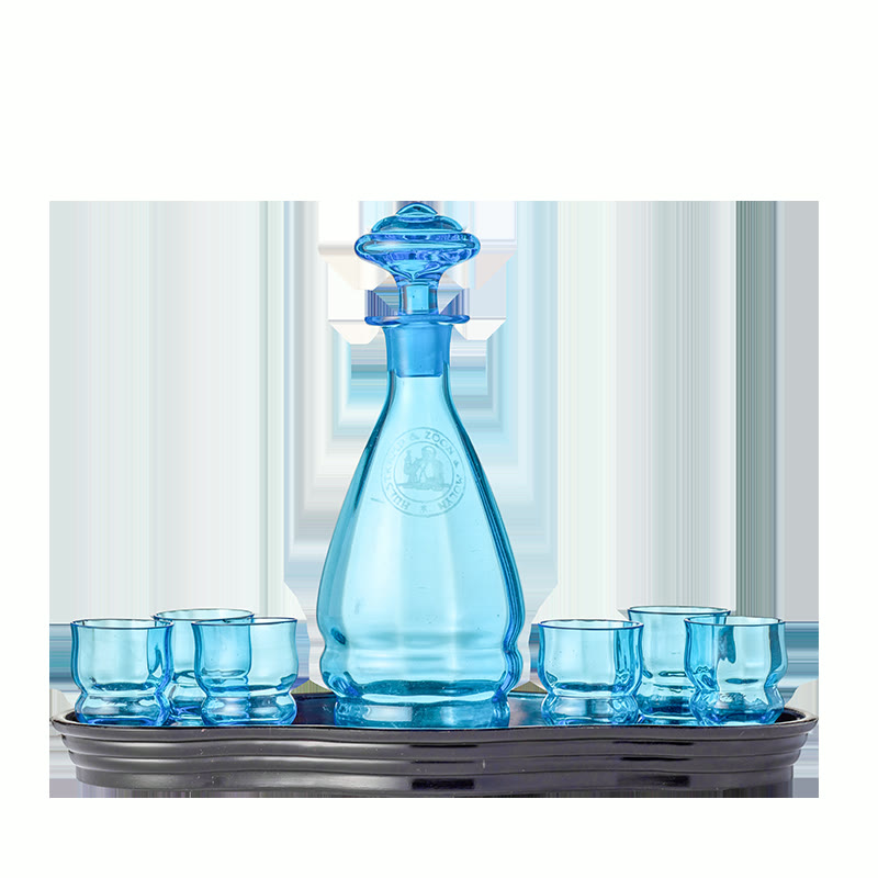 Karaf blauw logo hoog met glaasjes-07