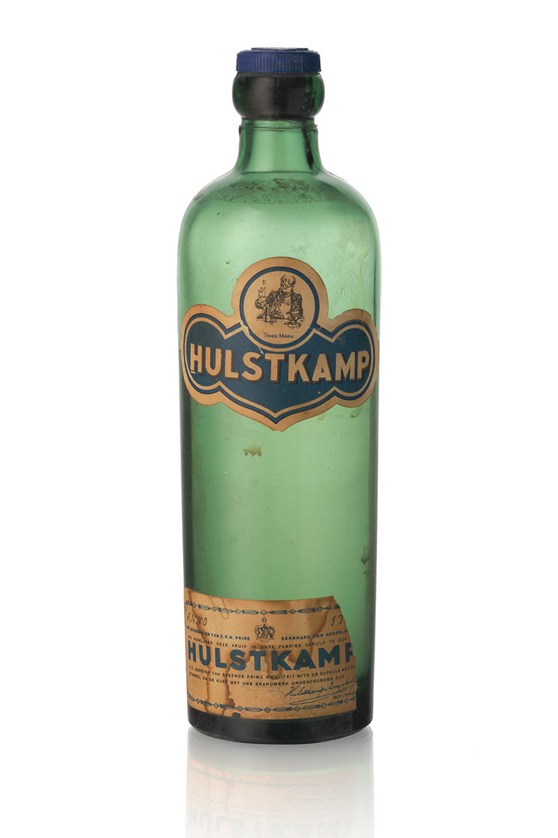 Glazen fles groen-01