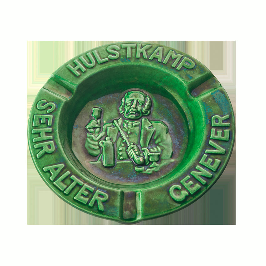 Asbak Groen Rond Duits Plateel